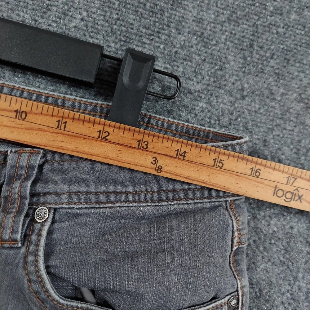 PrAna Jeans Mens Fits 32x31 Gray Charcoal Wash Slim Straight Stretch Denim Pants